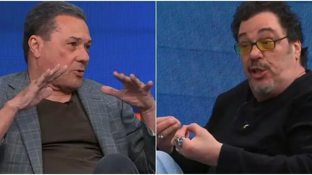 Luxemburgo e Casagrande juntos nesta segunda-feira (10), no Galvão e Amigos