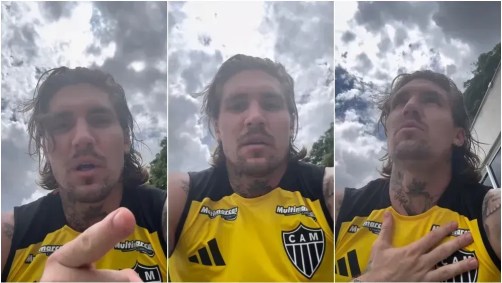 Lyanco durante desabafo sobre confusão com torcedor do Atlético