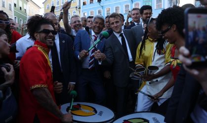 Macron agradece acolhimento em Salvador e celebra laços com Brasil e África