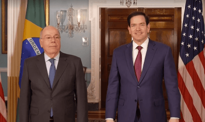 Mauro Vieira e Marco Rubio, em Washington