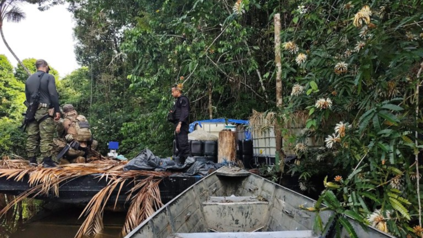 Área teme intensa pressão criminosa em plena Amazônia • Reprodução/Polícia Federal