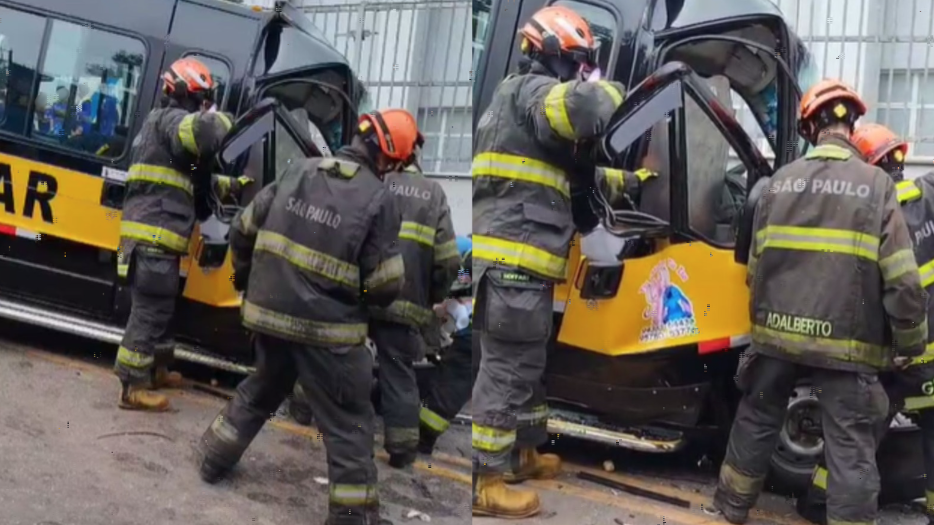Um acidente entre uma van escolar e um micro-ônibus deixou ao menos cinco crianças feridas na manhã desta sexta-feira (7)