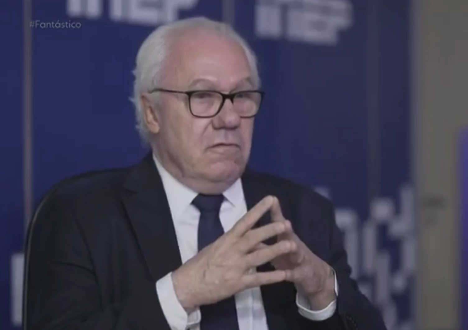 O presidente do Inep, Manuel Palácios, durante entrevista ao "Fantástico"