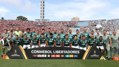 Elenco do Palmeiras em 2021 na final da Libertadores