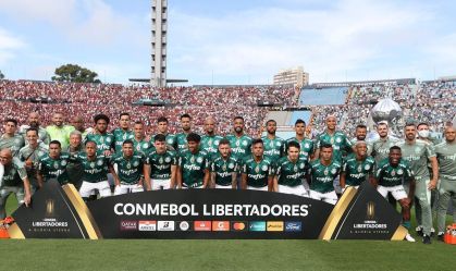 Elenco do Palmeiras em 2021 na final da Libertadores