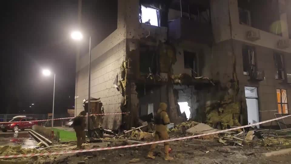 Russian drones and missiles attack Kyiv, killing 1 and injuring 11, officials say