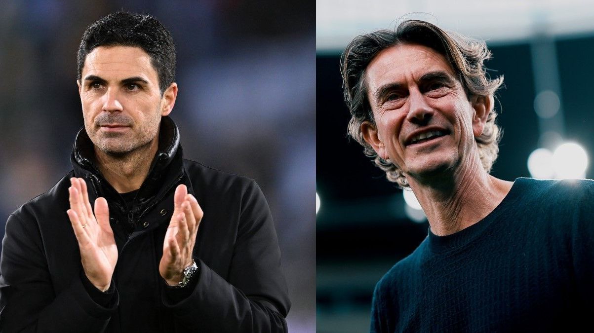 Mikel Arteta e Thomas Frank