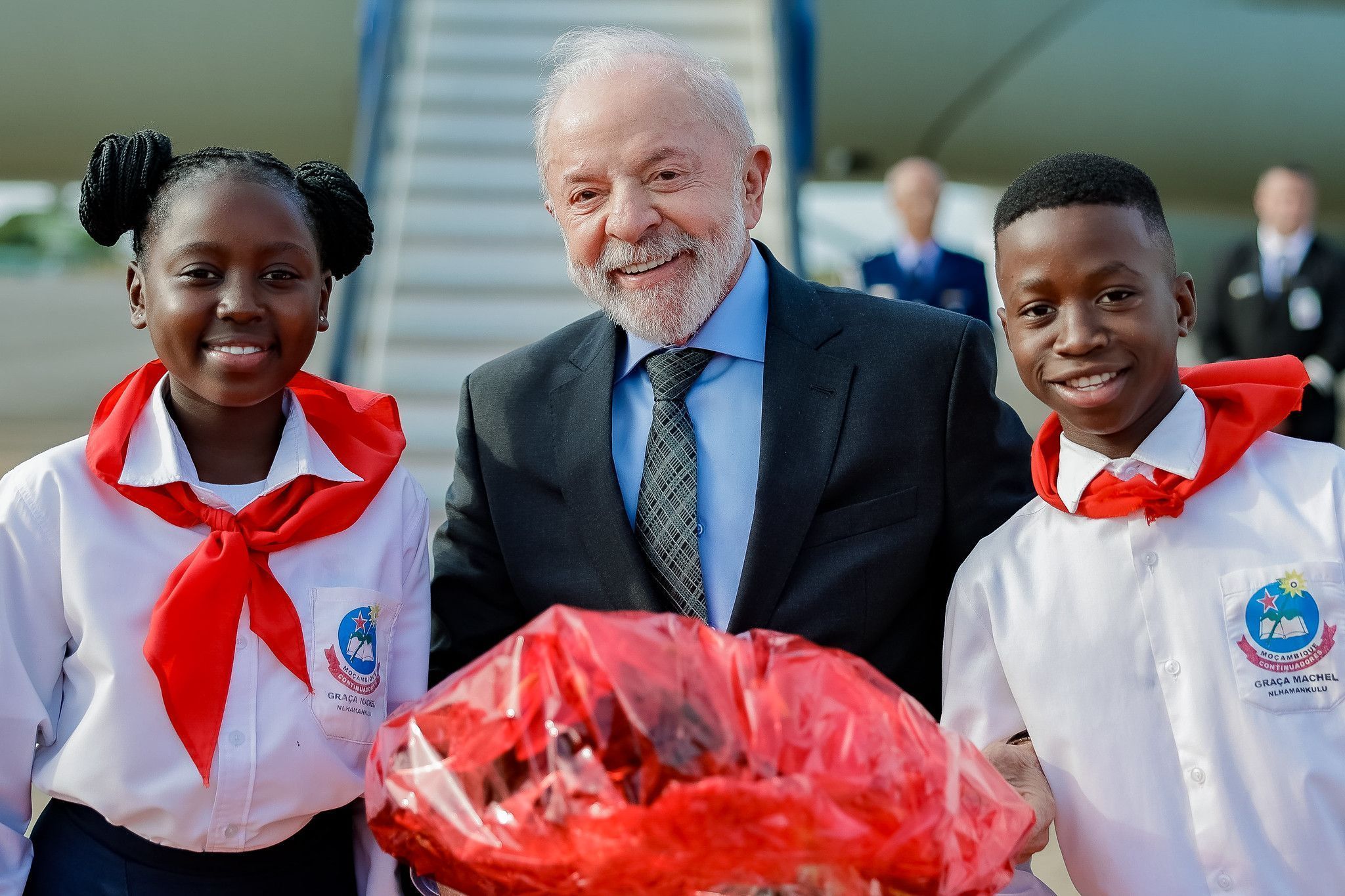 Presidente Lula desembarca em Moçambique para visita de um dia