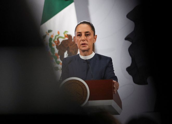 A presidente do México, Claudia Sheinbaum • REUTERS/Henry Romero