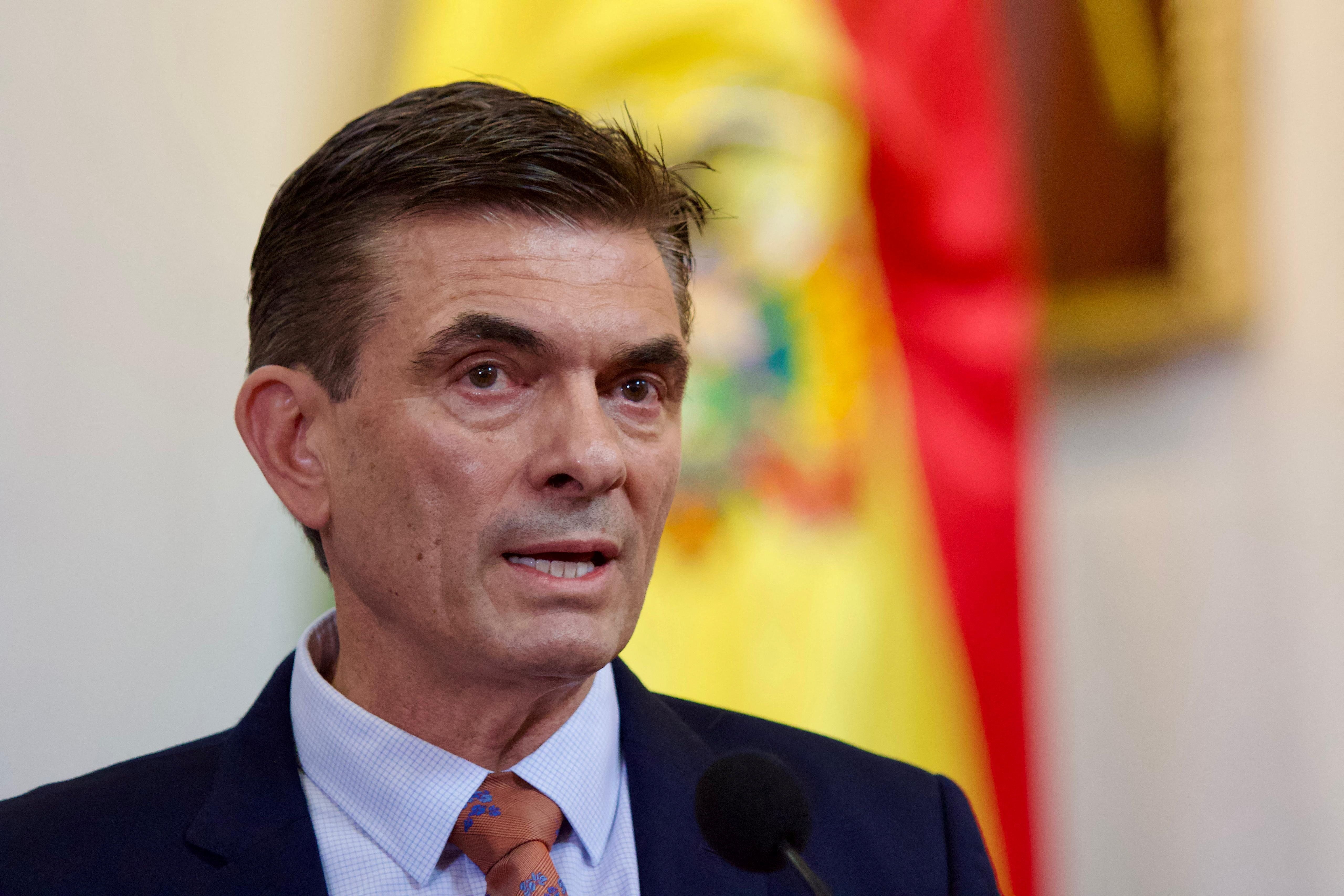 Presidente eleito da Bolívia, Rodrigo Paz, em Sucre