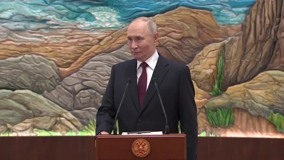 Presidente russo Vladimir Putin no Quirguistão