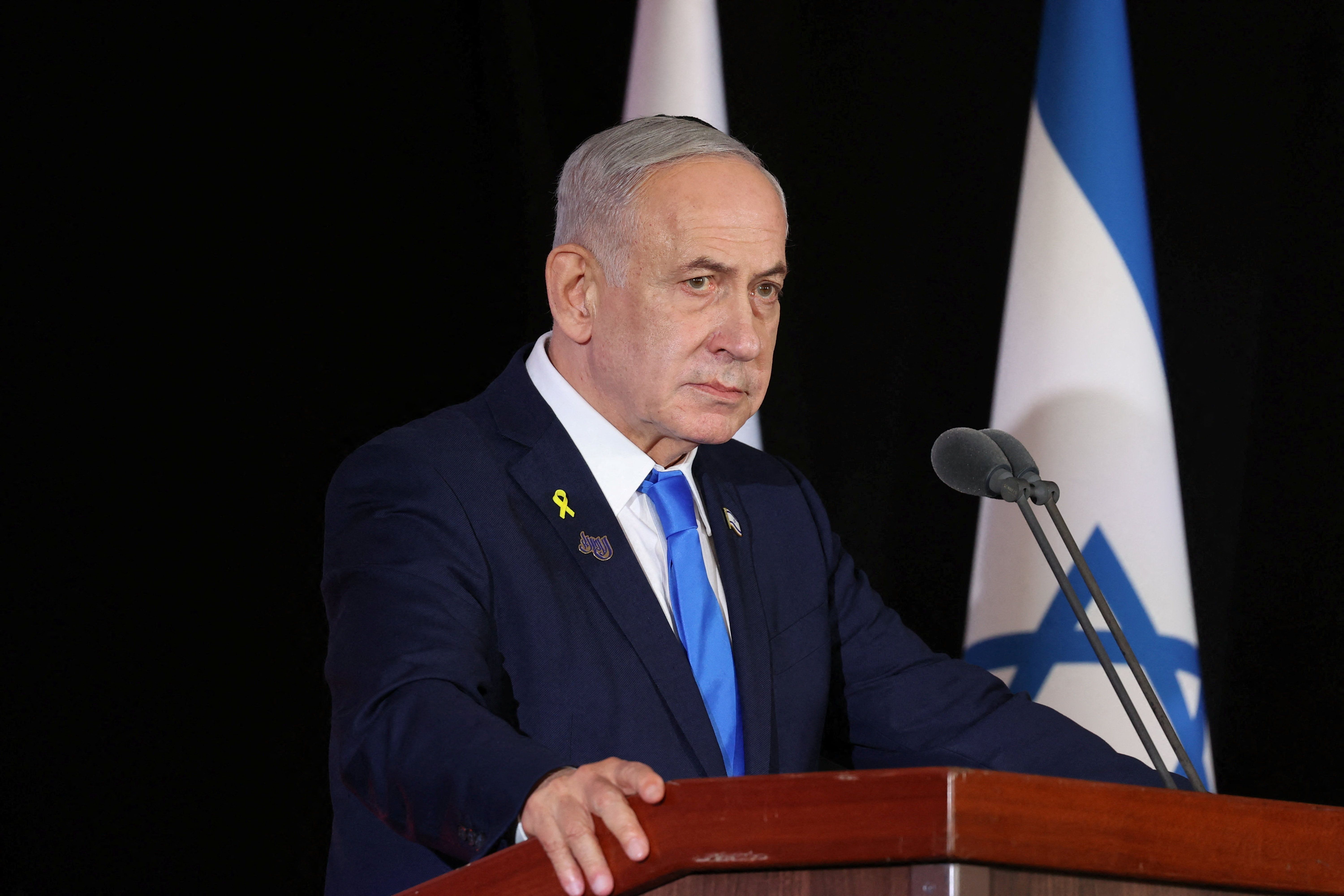 Primeiro-ministro de Israel, Benjamin Netanyahum em Jerusalém