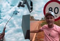 Senador Cleitinho cobre radar de estrada com camiseta; veja vídeo