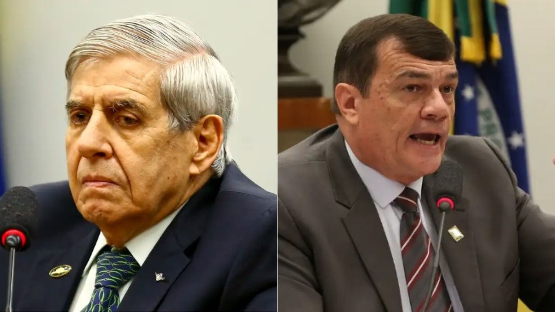 Augusto Heleno e Paulo Sérgio Nogueira