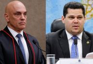 Moraes e Alcolumbre se reúnem no Congresso para tratar sobre segurança