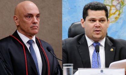Moraes e Alcolumbre se reúnem no Congresso para tratar sobre segurança