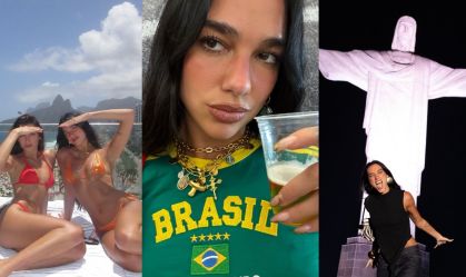 Samba, churrasquinho e praia: saiba como foi a semana de Dua Lipa no Brasil