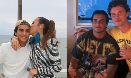 Shawn Mendes e filho de Ivete posam em foto na casa da artista em Salvador