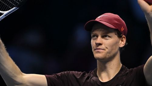 Jannik Sinner em ação