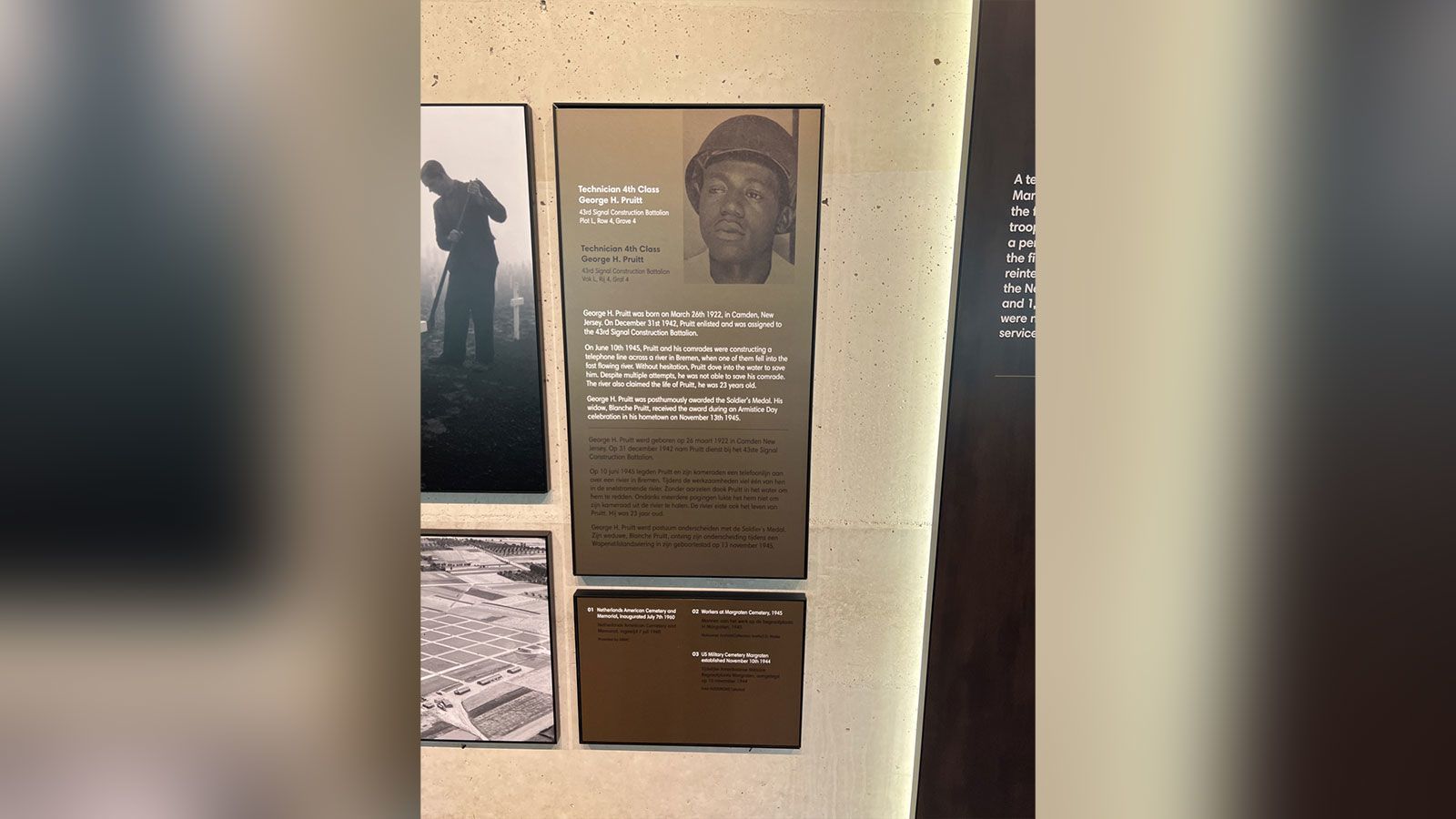 Exposição sobre soldados negros na Segunda Guerra Mundial • Fundação Libertadores Negros na Holanda via CNN Newsource