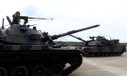 Tanques de Taiwan em Hsinchu