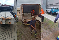 Chuva de granizo causa destruição em telhados de moradias no Paraná