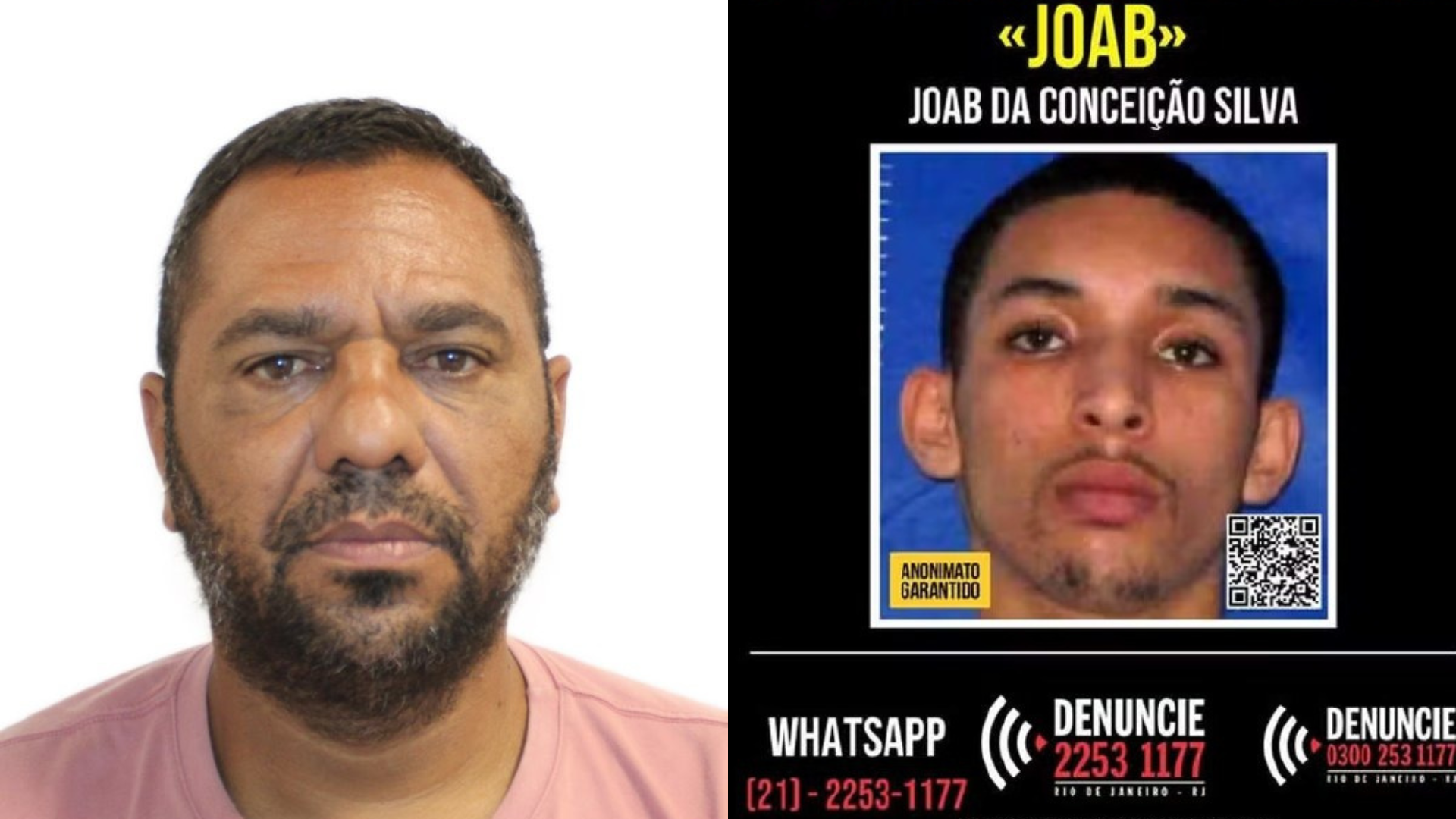 Pastor Claudio Correa da Silva e Traficante Joab da Conceição Silva