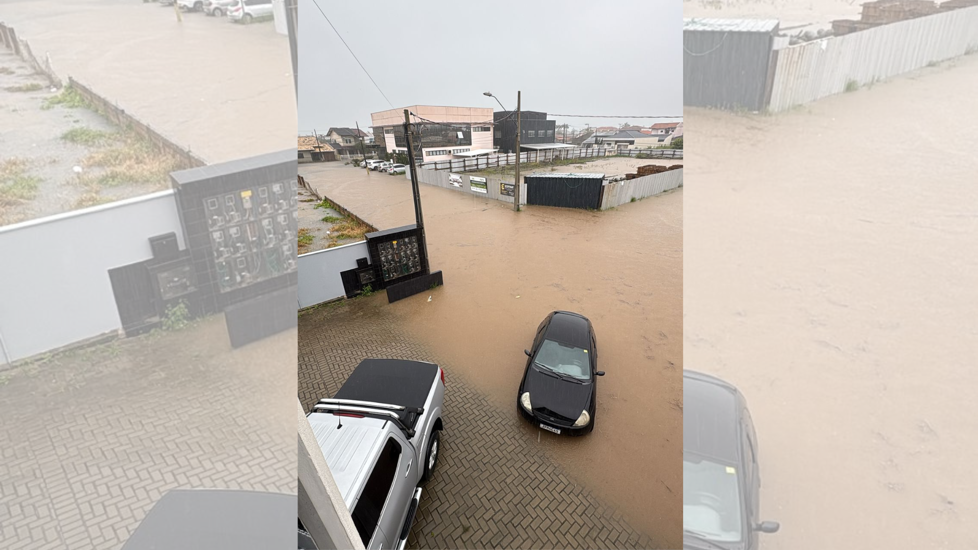 Temporal deixa pelo menos 100 pessoas desalojadas em cidade no nordeste catarinense