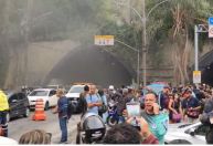 Túnel Rebouças é liberado após sete horas fechado por incêndio em ônibus