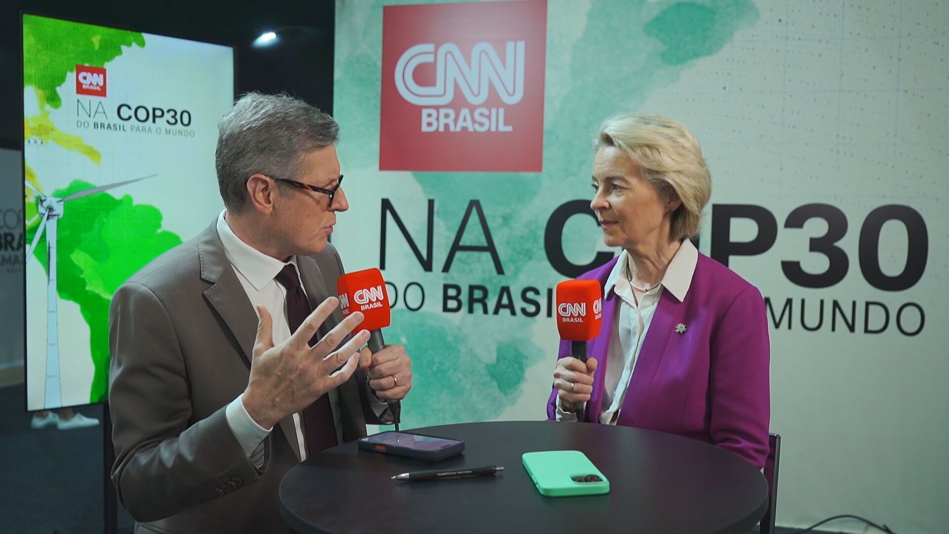 Ursula Von der Leyen em entrevista à CNN Brasil