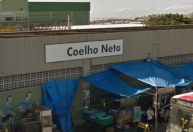 Ventania derruba parte do muro de estação de metrô no Rio