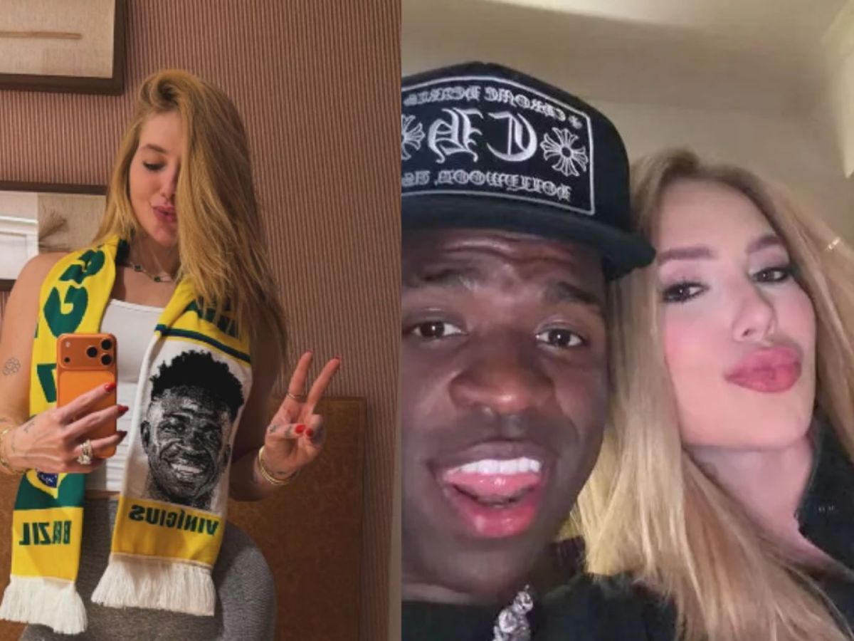 Virginia ganha presente de Vini Jr. com o rosto dele: "Reclama, mas gosta" | CNN Brasil