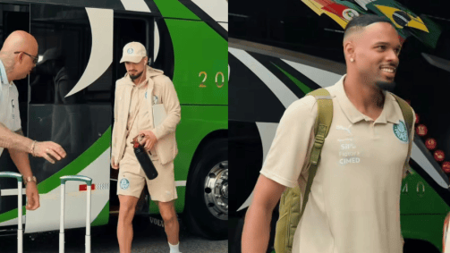 Palmeiras compartilhou chegada dos jogadores a hotel em Lima