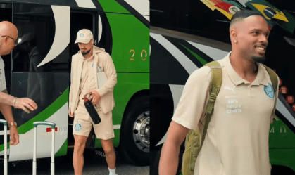 Palmeiras compartilhou chegada dos jogadores a hotel em Lima