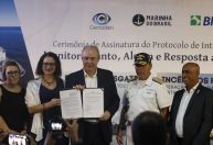 Marinha, BNDES e Cemaden firmam parceria para prevenir desastres naturais