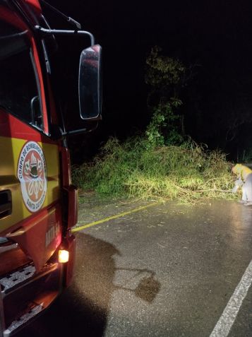 Litoral Sul e Grande Florianópolis são as regiões com alerta vermelho • Reprodução/ Corpo de Bombeiros Santa Catarina