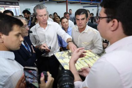 O governador da Califórnia, Gavin Newsom e o governador do Pará, Helder Barbalho