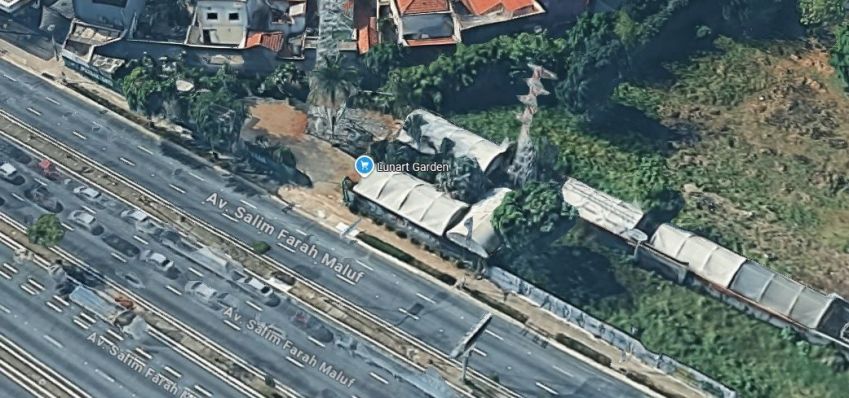 Local da explosão em São Paulo • Reprodução/Google