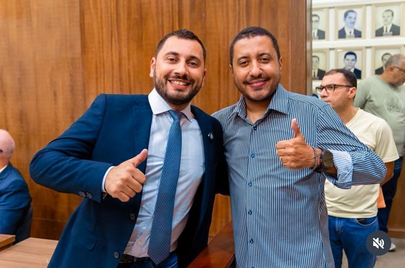 Vereador Marcos Aquino e Luiz Paulo Matos de Aquino
