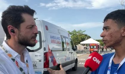 Maycon Santos testemunhou o início do incêndio na Blue Zone
