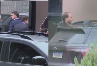 Flávio e Carlos chegam à PF para visitar Jair Bolsonaro