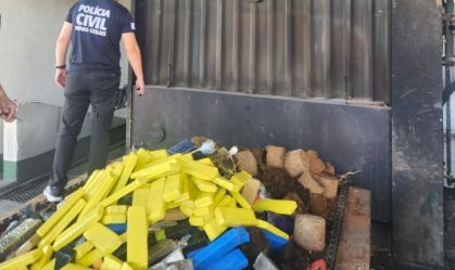 Três toneladas de drogas são incineradas pela polícia em Minas Gerais