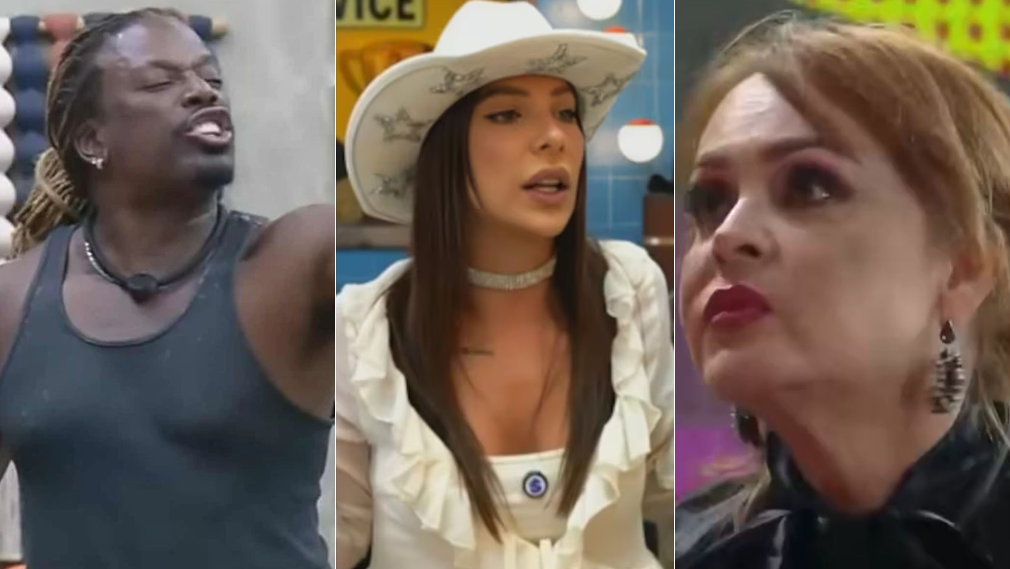 Creo Kellab, Martina Sanzi e Gaby Spanic, expulsos de "A Fazenda 17" • Reprodução/Record