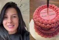 Ana Castela volta ao Brasil após Grammy Latino e ganha bolo de aniversário