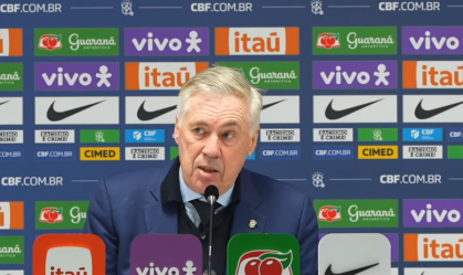 Carlo Ancelotti em coletiva após amistoso com a Tunísia