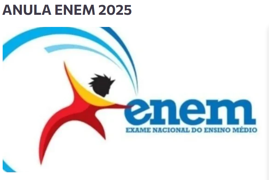 Página do abaixo-assinado que pede anulação do Enem 2025