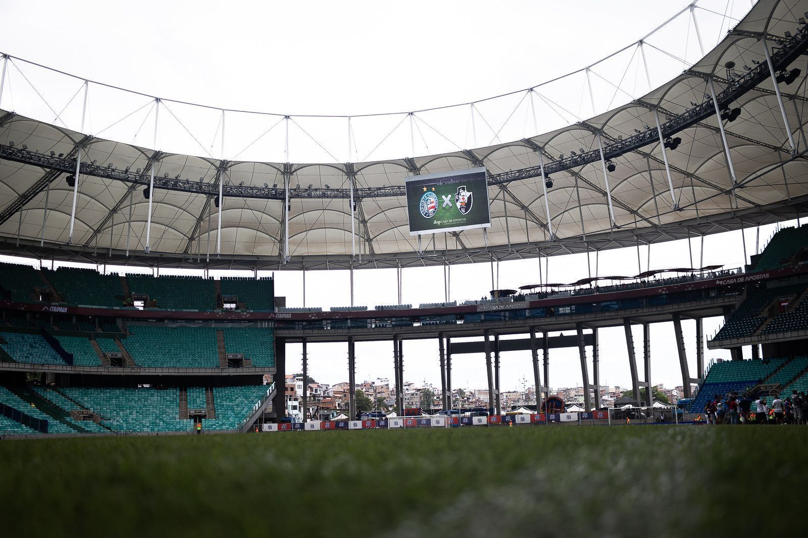 Arena Fonte Nova antes de a bola rolar para Bahia x Vasco