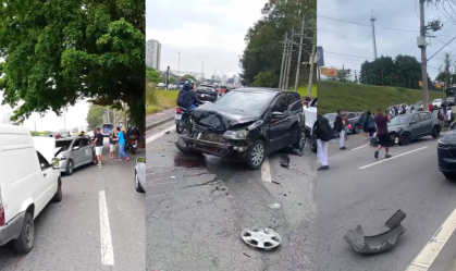 Acidente com 16 veículos deixa feridos na Raposo Tavares (SP)