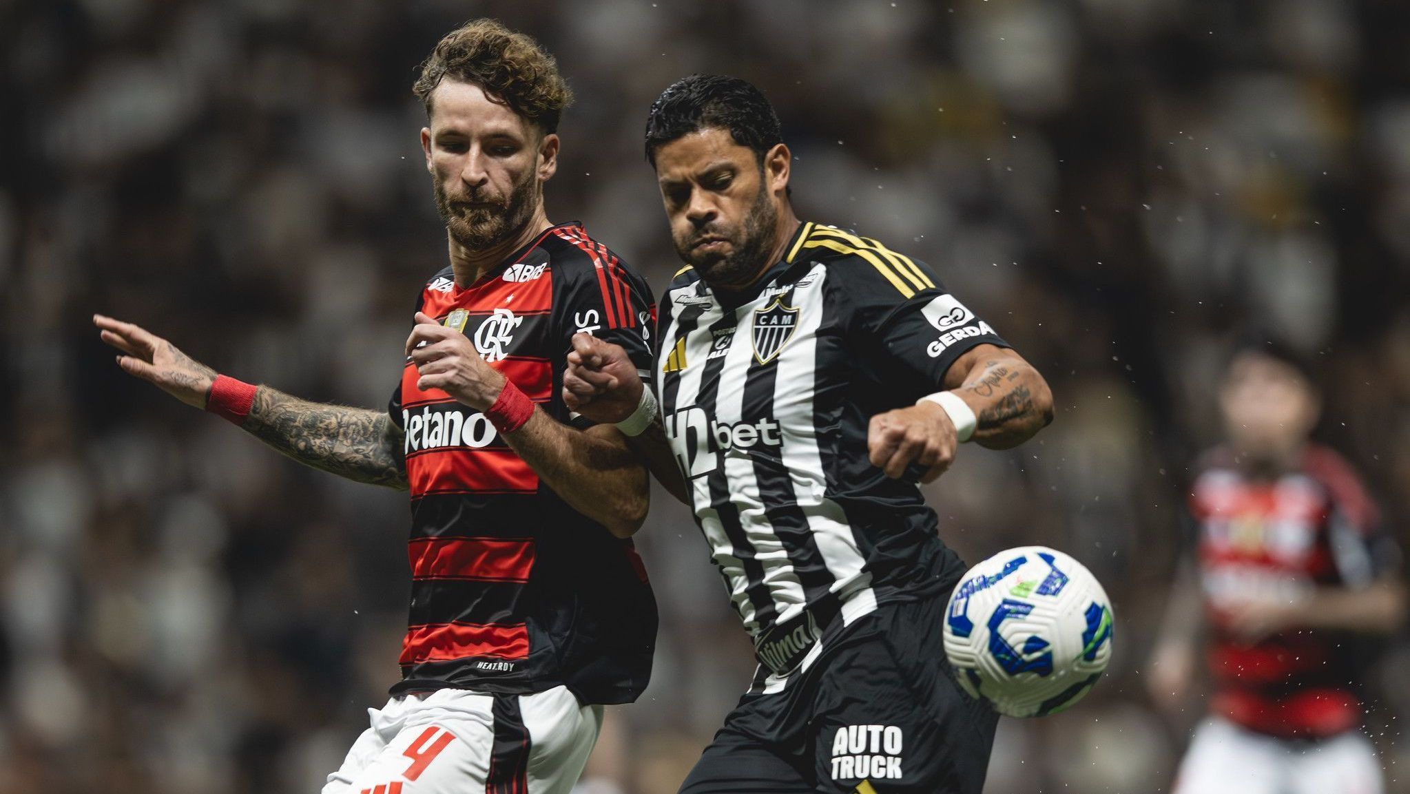 Partida entre Atlético-MG e Flamengo, válida pela 36ª rodada do Brasileirão