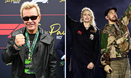Billy Idol e integrantes do Linkin Park se encontram em evento em São Paulo